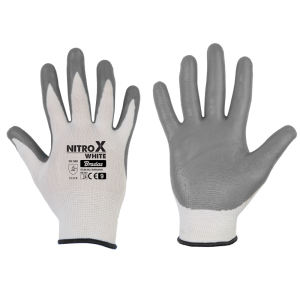 Rękawice ochronne NITROX WHITE nitryl, rozmiar 10